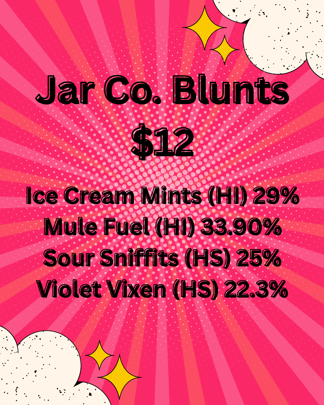 Jar Co. blunts, $12